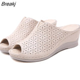 Shoes Women Rome Sandals Casual Women Wedges Sandals Soft Shoes Fashion Brand Ladies Wedge Heels 5cm Big Size