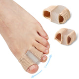 Silicone Toe Spreader Separator Fabric Bunion Hallux Valgus Corrector Thumb Finger Correction Straightener Foot Care