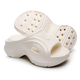 2024 New Summer Wedges Slippers for Women Eva Thick Bottom Beach Flip Flops Woman Non Slip Platform Sandals Shoes
