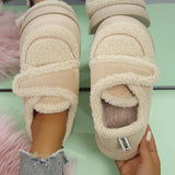 Bottom Faux Fur Winter Shoes for Women 2023 New Thicken Plush Warm Snow Boots Female Non Slip Platform Cotton Shoes