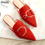 Women's Autumn Shoes Spring Outdoor Woman Mules Platform Slippers Flat Rubber Shoes Fashion Casual Moccasins 2023 Female size
