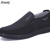 Shoes for Men Summer Slip on Loafers Men's Casual Shoes Breathable Walking Flats Soft Dad Shoes Male Sneakers Size