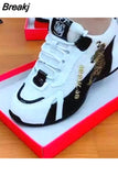 White Shoes Sports Shoes Women's Auspicious Tiger Embroidery Breathable Women's Shoes Low-top Color Matching