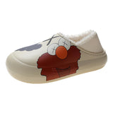 Woman Flats Casual Female Sneakers Dress Winter Rome Short Plush PVC Cover Heel Basic Slipper Med with Slides Casual