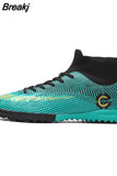 Men Large Size FG/TF Soccer Shoes Football Cleats Soccer Ankle Boots Teenager Training Sneakers Kids Indoor Sports Shoes