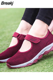 Spring Autumn Fashion Women Platform Shoes Flat Woman Shoes Woman Breathable Mesh Casual Sneakers Zapatos De