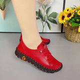 Spring Women Sneakers Casual Women Shoes Platform Loafers Leather Flats Slip-On Mom Shoe Mujer Zapatos Chaussure