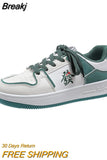 Shoes Hong Kong Style Casual Women's Skate Shoes 2023 Autumn New Niche Design Fortune Mahjong Women's Single