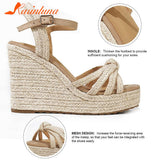 Platform Sandals For Women Wedges Ankle Strap Open Toe Espadrille Wedge Summer Women Sandals Shoes Great