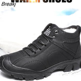Warm Cotton Shoes, Men's Snow Boots, Men's Non-slip Hiking Shoes, Men's Outdoor Hiking Shoes, Large Size Men's