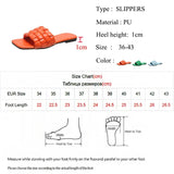 Fashion Design Weave Soft Slippers Women Summer 2023 Square Toe Flat Sandals Woman Plus Size Outdoor Beach Shoes