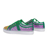 Tenis Feminino Spring New Large Casual Women Shoe Lowtop Color Contrast Sequins Canvas Shoe Flat Heel Sneaker