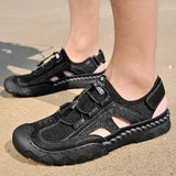 Mens Sandals Summer Breathable Mesh Sandals Men Outdoor Casual Lightweight Beach Sandals Fashion Men Shoes Large Size