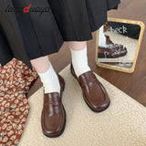 Women jk Uniform Shoes Uwabaki Japanese JK Round Toe Women Girls School Students mary janes Lolita Brown Cosplay