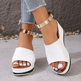 Breakj And Summer New Fish Mouth Slope And Slippers Women Wear Fashion Leisure Flip-Flops To Drag Large Size Women's