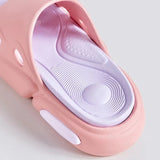 Unisex Thick Platform Slippers Women 2024 Summer Mixed Color Non Slip Slides Woman Outdoor Beach Flip Flops Couple Shoes