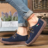 Women shoes breathable soft solid women casual flat shoes hot sale spring women loafers autumn female footwear