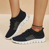 Lightweight Soft Sole Sneakers for Women Autumn Green Breathable Mesh Flats Woman Comfort Slip On Running Shoes