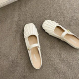 For Women 2023 Female Shoes Slippers Soft Slides Cover Toe Low Shallow New Comfort Flat Basic Spring Fabric Retro