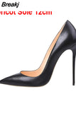 pumps pointed toe 12cm high heels sexy shallow women shoes party evening shoes metal heel 10cm 8cm YG041