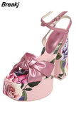 Summer Platform Woman Sandals Good Quality Mixed Colors High Heeled Sexy Party Women's Sandals Shoes Big Size