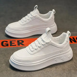 Men's Casual Shoes Leather White Shoes Vulcanized Comfortable Sneakers Men Athletic Sport Footwear Zapatos De