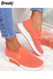 Women Shoes 2023 Summer Fly Weave Rhinestone Flats Shoes Women Fashion Plus Size Sneakers Women Platform Casual Sport