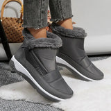 Winter Down Waterproof Snow Boots Women Warm Thick Plush Ankle Booties Woman Non Slip Thick Bottom Cotton Shoes