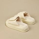 Shoes Woman 2024 Slippers Flat Platform Pantofle Luxury Slides New Rubber Designer Fashion PU Female Shoes Womens Slippers