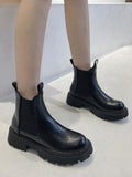 Autumn Winter Boots Women 2023 Platform Brown Black Ankle Boots for Women Retro Shoes Fur Short Chunky Punk