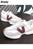 New Spring and Autumn Womens Luxury Sneakers New Color Matching Fashion Trendy Thick-soled Casual Sneakers Zapatillas