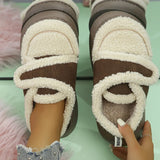 Bottom Faux Fur Winter Shoes for Women 2023 New Thicken Plush Warm Snow Boots Female Non Slip Platform Cotton Shoes