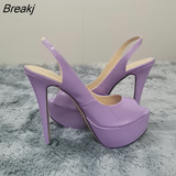 New 2023 Women Sandals Sexy 14CM Super High Heels Open Toe Platform Sandals Gladiator Party Dress Red Wedding