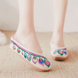 Breakj Sequined Nail Beads Pierced With Sandals In Women's Embroidered Cloth
