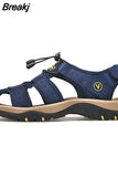 Leather Men Shoes Summer New Large Size Men's Sandals Men Sandals Fashion Sandals Slippers Big Size