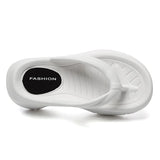 New Wedges Flip Flops for Women Summer Eva Clip Toe Thick Bottom Slippers Woman Non Slip Platform Beach Slides Shoes