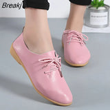 Genuine Leather Summer Loafers Women Casual Shoes Moccasins Soft Pointed Toe Ladies Footwear Women Flats Shoes