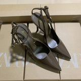 Breakj New Spring 2025 On The New Fashion Temperament High-End Single Shoe Tip Light Luxury Style Point-In-Point Single Shoe