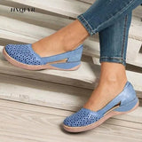 Women Sandals Wedges Orthopedic Hollow Out Ladsies Casuasl Shoes Slip on Vintage Female Sandals Chaussure Femme