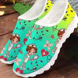 Women Shoes Cartoon Nurse Print Female Sneaker Summer Lightweight Comfortable Casual Breathable Flats Footwear Spring