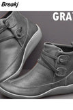 2023 Autumn Winter Retro Women Shoes Fashion Leather Ankle Boots Zapatos De Mujer Wram Botas Booties Chaussures