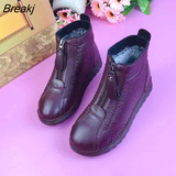 Women Boots 2023 New Women's Barefoot Hiking Shoes Ankle Boots Zipper Elastic Hiking Sneakers Mild Winter