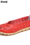 Women Shoes 2023 New Arrival Flat Shoes Women Hollow Loafer Ballerina Flats Casual Female Shoes Plus Size 44