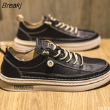 Autumn Casual PU Leather Shoe Fashion Men's Shoes Wild Mens Flats Shoes Waterproof Non-slip Board Shoe Male