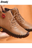 Spring Women Shoes Platform Loafers Lace Up Sneakers Casual Vulcanized Solid Mom Flats Mujer Zapatos Chaussure