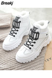 Women Winter Snow Boots 2023 New Fashion Style High-top Shoes Casual Woman Waterproof Warm Woman Female High Quality White