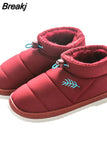 Women Lightweight Ankle Boots Fashion Snow Boots For Couple Winter Flats Cotton Shoes Keep Warm Winter Women Boots Botas