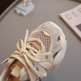 Children's Sneakers 2024 New Mesh Breathable Small Middle and Large Kids Casual Shoes Boys and Girls Tennis