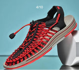 Sandals Men Size 35-47 High Quality Handmade Mens Shoes Summer Soft Non-slip Gladiator Sandals Hiking Beach Platform