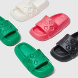 Women Summer Slippers 2023 Design Simple Soft Non-Slip Comfort Flat Sandals Indoor Bathroom Couples EVA Slides Chaussure